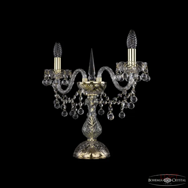 Настольная лампа Bohemia Ivele Crystal 1409 1409L/2/141-39 G Настольная лампа Bohemia Ivele Crystal 1409 1409L/2/141-39 G