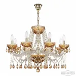 Подвесная люстра Bohemia Ivele Crystal 5413 5413/8/240 G Amber/M-1G K721