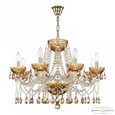 Подвесная люстра Bohemia Ivele Crystal 5413 5413/8/240 G Amber/M-1G K721 Подвесная люстра Bohemia Ivele Crystal 5413 5413/8/240 G Amber/M-1G K721