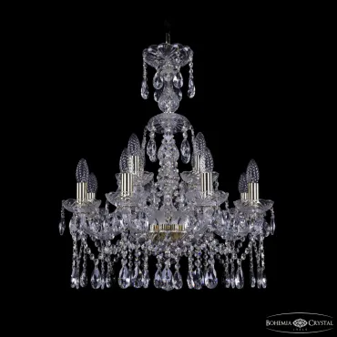 Подвесная люстра Bohemia Ivele Crystal 1413 1413/8+4/200/XL-66 G