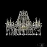 Подвесная люстра Bohemia Ivele Crystal 1413 1413/12/300 G Leafs