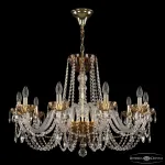 Подвесная люстра Bohemia Ivele Crystal 5402 5402/10/300 G Amber/M-1H