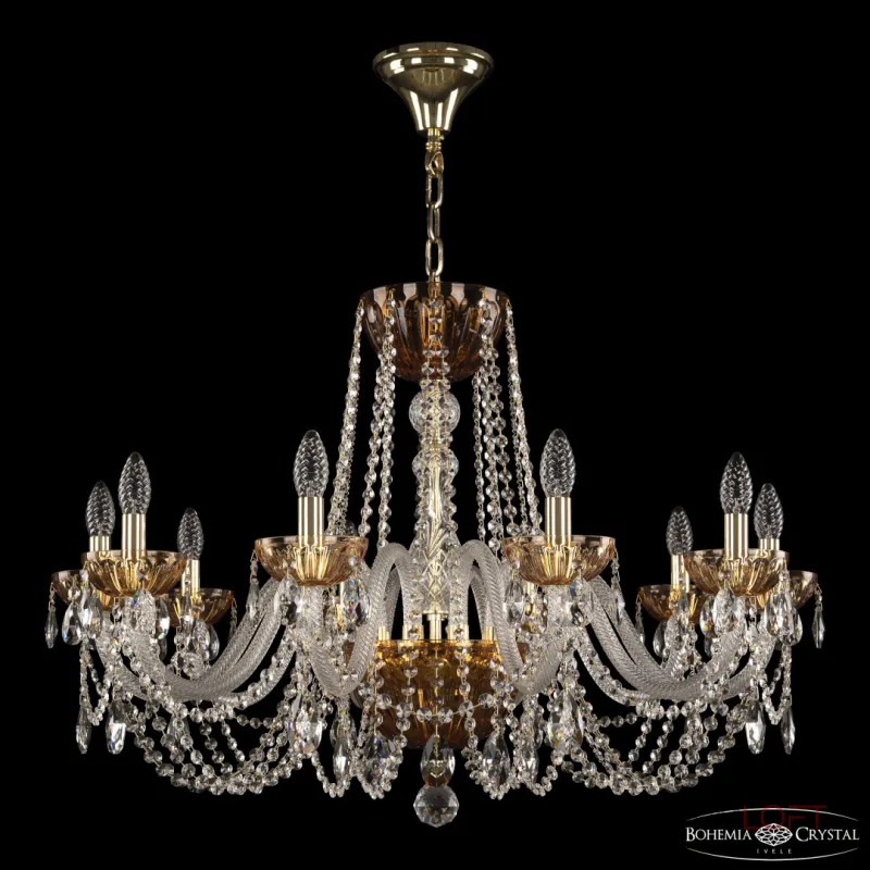 Подвесная люстра Bohemia Ivele Crystal 5402 5402/10/300 G Amber/M-1H Подвесная люстра Bohemia Ivele Crystal 5402 5402/10/300 G Amber/M-1H