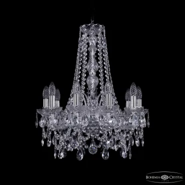 Подвесная люстра Bohemia Ivele Crystal 1411 1411/10/160/h-64 Ni Подвесная люстра Bohemia Ivele Crystal 1411 1411/10/160/h-64 Ni