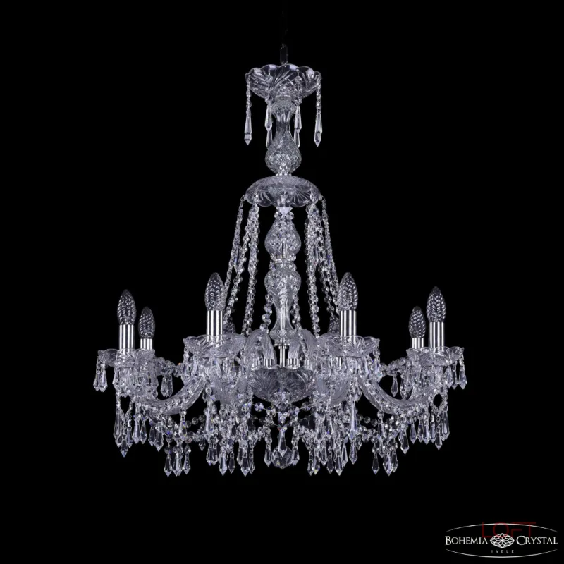 Подвесная люстра Bohemia Ivele Crystal 1403 1403/8/240/XL-75 Ni