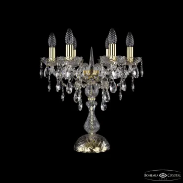 Настольная лампа Bohemia Ivele Crystal 1415 1415L/6/141-47 G