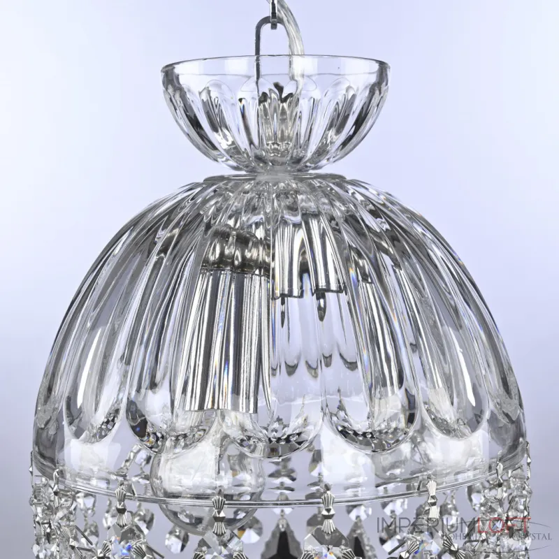 Подвесной светильник Bohemia Ivele Crystal 5478 5478/22 Ni Clear/M-1H Leafs