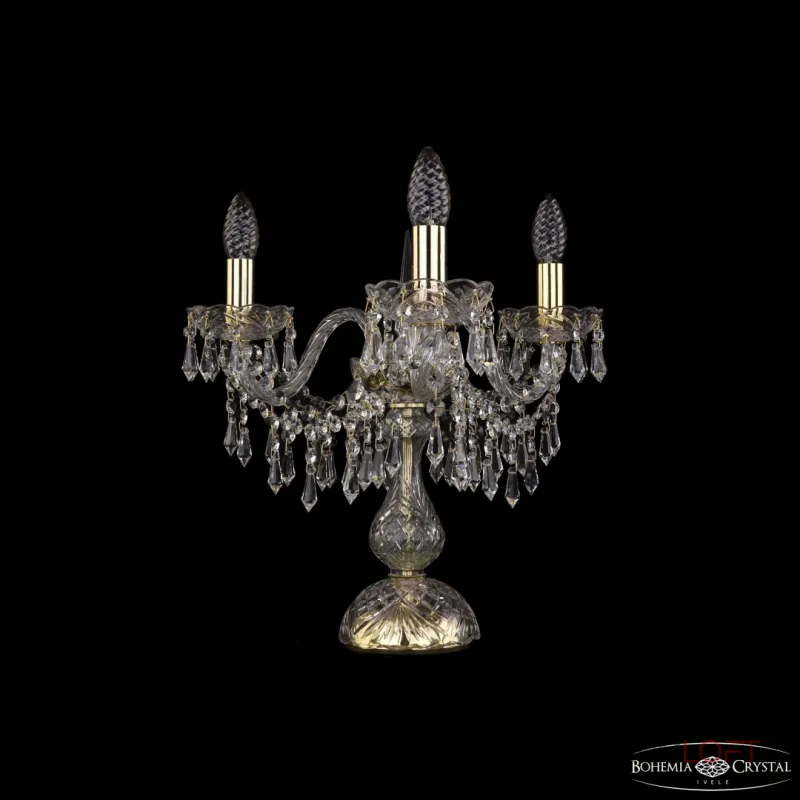 Настольная лампа Bohemia Ivele Crystal 1403 1403L/3/141-39 G Настольная лампа Bohemia Ivele Crystal 1403 1403L/3/141-39 G
