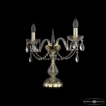 Настольная лампа Bohemia Ivele Crystal 1402 1402L/2/141-39 G