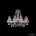 Подвесная люстра Bohemia Ivele Crystal 1411 1411/10/240 G Leafs