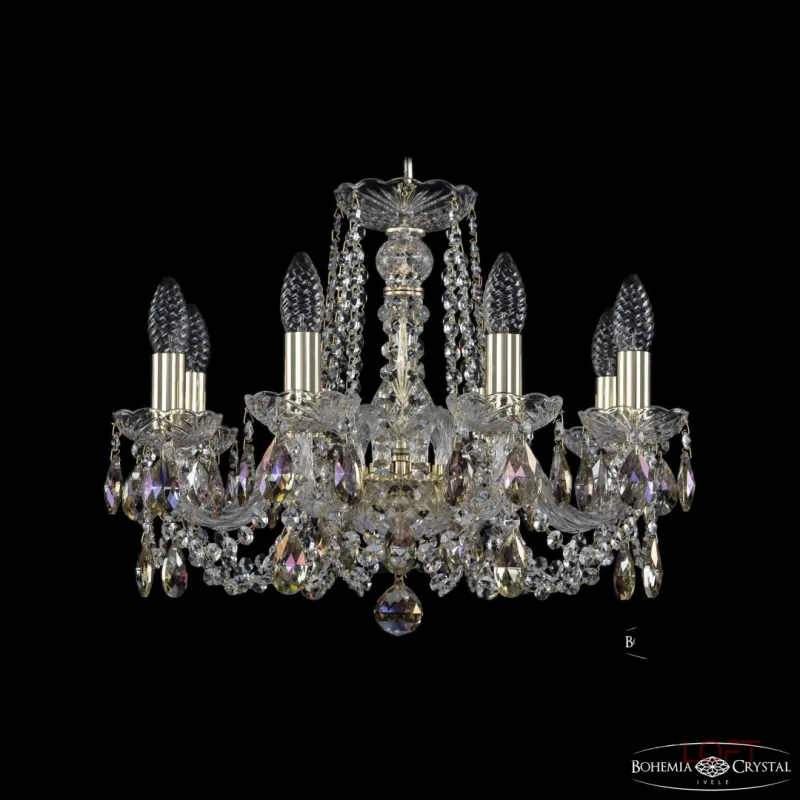Подвесная люстра Bohemia Ivele Crystal 1402 1402/8/160 G K801 Подвесная люстра Bohemia Ivele Crystal 1402 1402/8/160 G K801