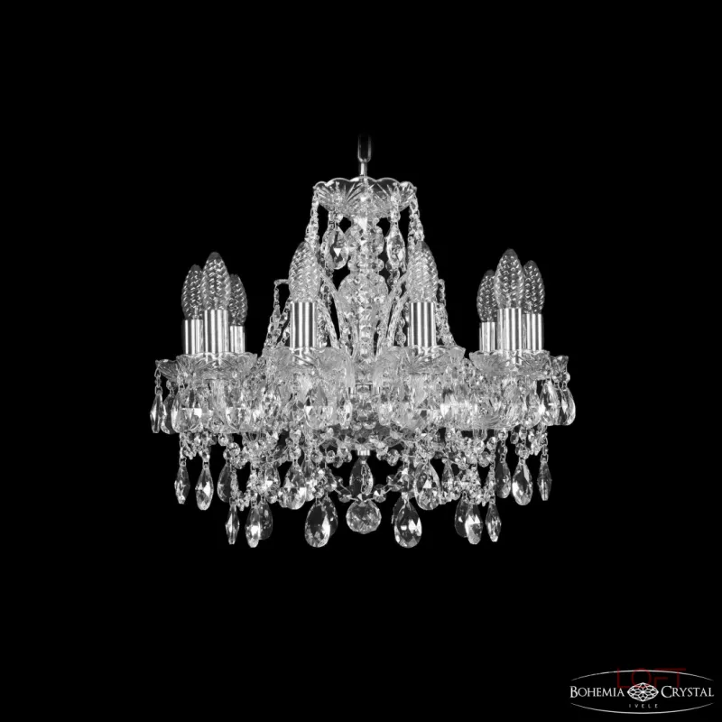 Подвесная люстра Bohemia Ivele Crystal 1411 1411/10/141 Ni Подвесная люстра Bohemia Ivele Crystal 1411 1411/10/141 Ni