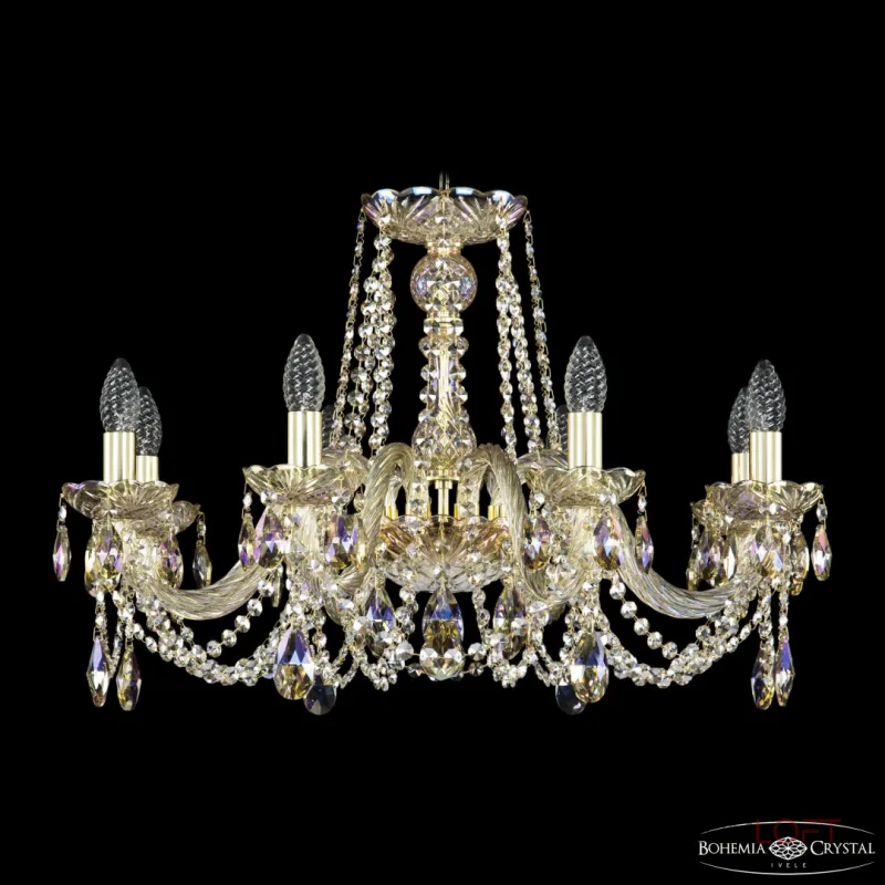 Подвесная люстра Bohemia Ivele Crystal 1402 1402/8/240 G M801