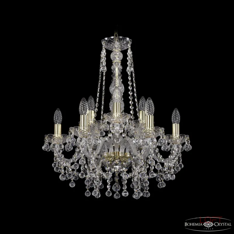 Подвесная люстра Bohemia Ivele Crystal 1409 1409/6+3/195/h-63 G Подвесная люстра Bohemia Ivele Crystal 1409 1409/6+3/195/h-63 G