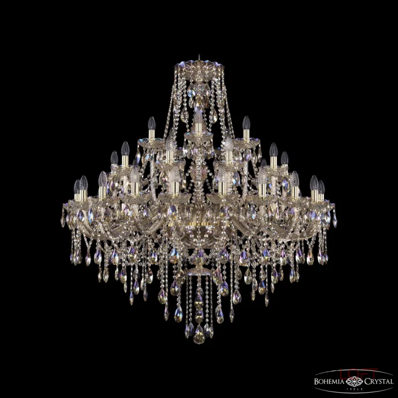 Подвесная люстра Bohemia Ivele Crystal 1415 1415/20+10+5/400 G M801 Подвесная люстра Bohemia Ivele Crystal 1415 1415/20+10+5/400 G M801