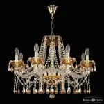 Подвесная люстра Bohemia Ivele Crystal 5413 5413/8/240 G Amber/M-1G K721