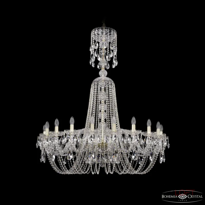 Подвесная люстра Bohemia Ivele Crystal 1402 1402/20/400/XL-140 G