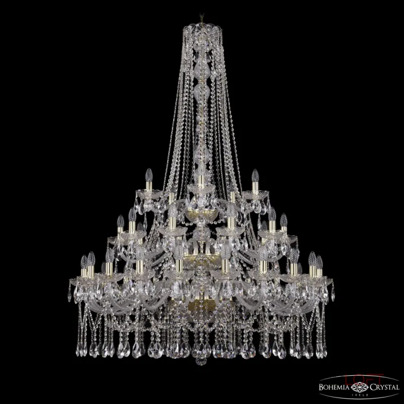 Подвесная люстра Bohemia Ivele Crystal 1413 1413/20+10+5/400/h-158/3d G