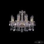 Подвесная люстра Bohemia Ivele Crystal 1413 1413/8/165 G Leafs