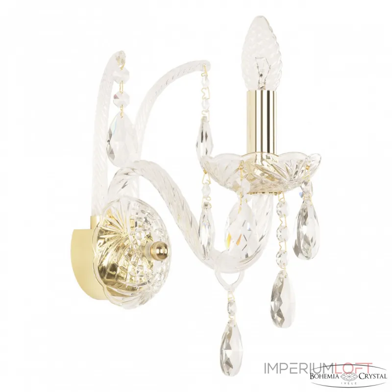 Бра Bohemia Ivele Crystal 105 105B/1/165 G Бра Bohemia Ivele Crystal 105 105B/1/165 G