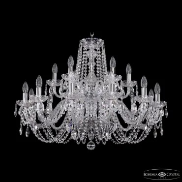 Подвесная люстра Bohemia Ivele Crystal 1402 1402/12+6/300/2d Ni Подвесная люстра Bohemia Ivele Crystal 1402 1402/12+6/300/2d Ni