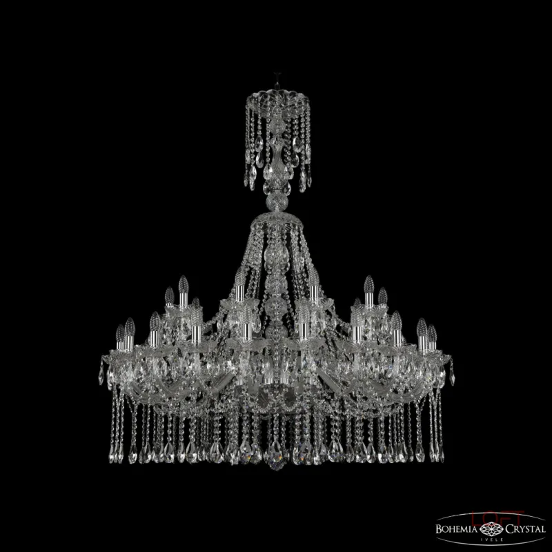 Подвесная люстра Bohemia Ivele Crystal 1413 1413/20+10/400/XL-130 Ni
