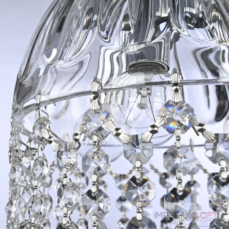 Подвесной светильник Bohemia Ivele Crystal 5478 5478/22 Ni Clear/M-1H Leafs