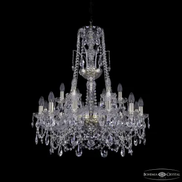 Подвесная люстра Bohemia Ivele Crystal 1411 1411/12+6/240/XL-83 G Подвесная люстра Bohemia Ivele Crystal 1411 1411/12+6/240/XL-83 G