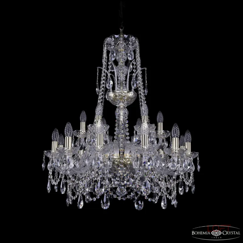 Подвесная люстра Bohemia Ivele Crystal 1411 1411/12+6/240/XL-83 G Подвесная люстра Bohemia Ivele Crystal 1411 1411/12+6/240/XL-83 G