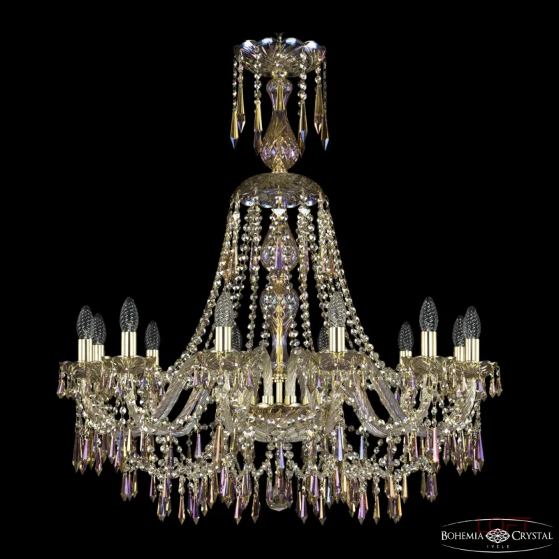 Подвесная люстра Bohemia Ivele Crystal 1403 1403/12/300/XL-95 G M801