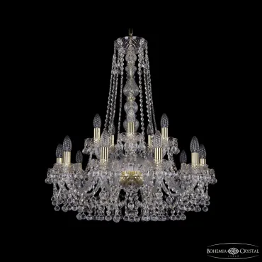 Подвесная люстра Bohemia Ivele Crystal 1409 1409/10+5/240/h-77 G