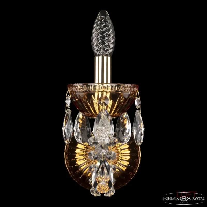 Бра Bohemia Ivele Crystal 5402 5402B/1/141 G Amber/M-1G Бра Bohemia Ivele Crystal 5402 5402B/1/141 G Amber/M-1G