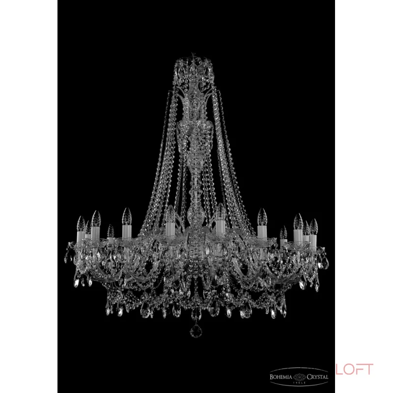 Подвесная люстра Bohemia Ivele Crystal 1411 1411/16/400/Xl-115 Ni