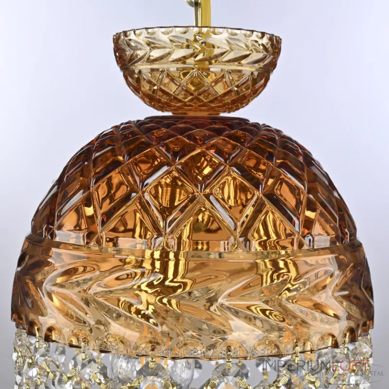 Подвесной светильник Bohemia Ivele Crystal 5478 5478/22 G Amber/M-1F Balls