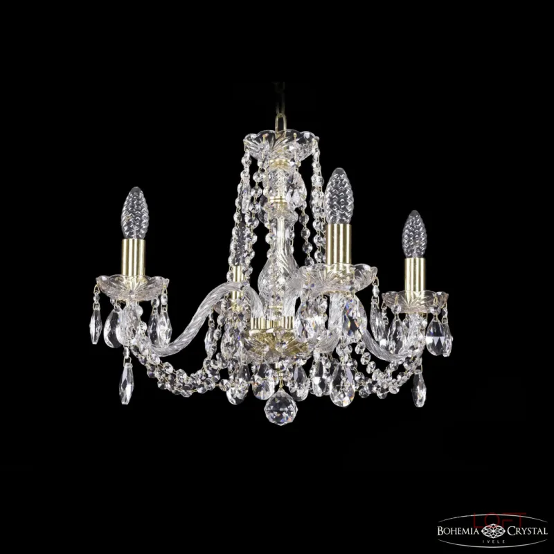 Подвесная люстра Bohemia Ivele Crystal 1402 1402/4/160 G