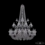 Подвесная люстра Bohemia Ivele Crystal 1409 1409/20+10+5/530/h-203/3d Ni