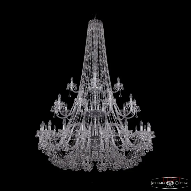 Подвесная люстра Bohemia Ivele Crystal 1409 1409/20+10+5/530/h-203/3d Ni