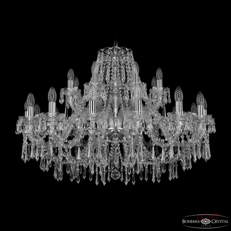 Подвесная люстра Bohemia Ivele Crystal 1403 1403/16+8/360 Ni Подвесная люстра Bohemia Ivele Crystal 1403 1403/16+8/360 Ni