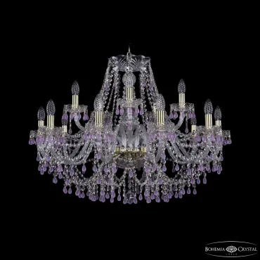 Подвесная люстра Bohemia Ivele Crystal 1410 1410/10+5/300 G V7010