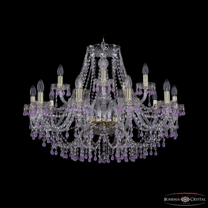Подвесная люстра Bohemia Ivele Crystal 1410 1410/10+5/300 G V7010 Подвесная люстра Bohemia Ivele Crystal 1410 1410/10+5/300 G V7010