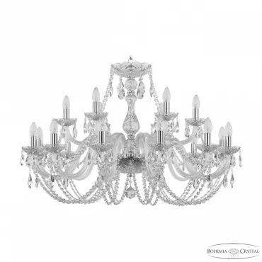 Подвесная люстра Bohemia Ivele Crystal 101 101/12+6/360 Ni Подвесная люстра Bohemia Ivele Crystal 101 101/12+6/360 Ni