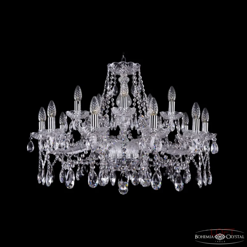 Подвесная люстра Bohemia Ivele Crystal 1413 1413/10+5/300 Ni Подвесная люстра Bohemia Ivele Crystal 1413 1413/10+5/300 Ni