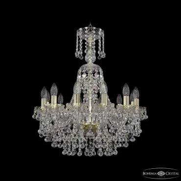 Подвесная люстра Bohemia Ivele Crystal 1409 1409/12/195/XL-68 G