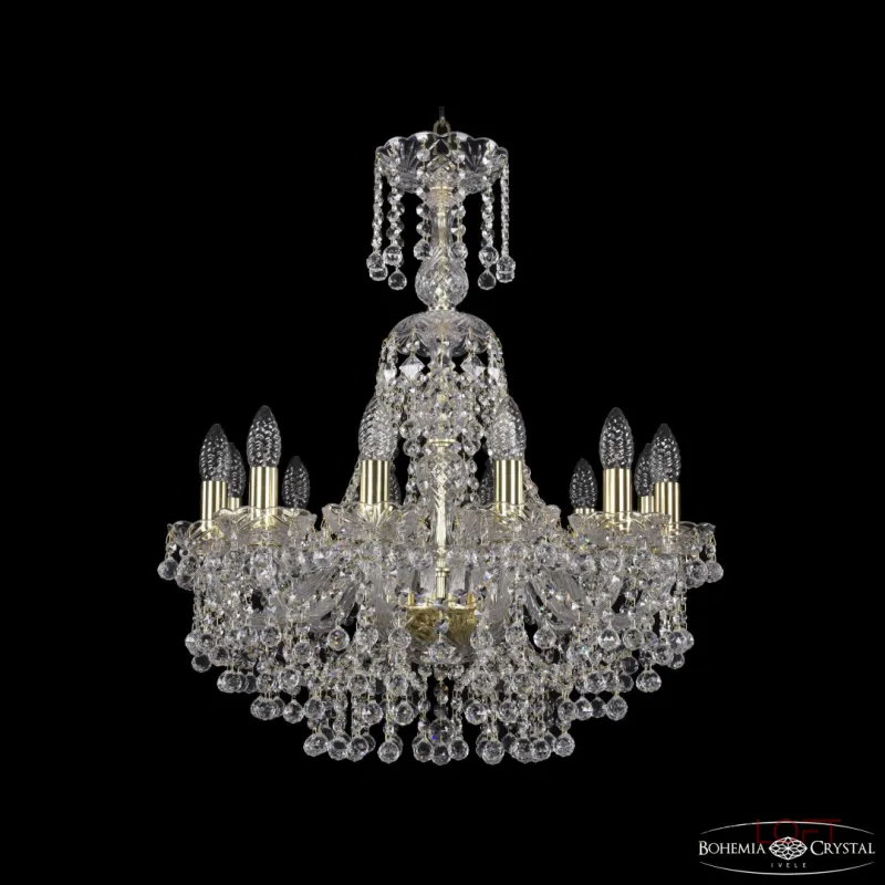 Подвесная люстра Bohemia Ivele Crystal 1409 1409/12/195/XL-68 G Подвесная люстра Bohemia Ivele Crystal 1409 1409/12/195/XL-68 G