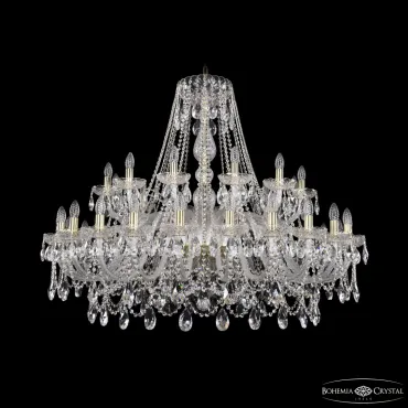 Подвесная люстра Bohemia Ivele Crystal 1411 1411/24+12/460 G