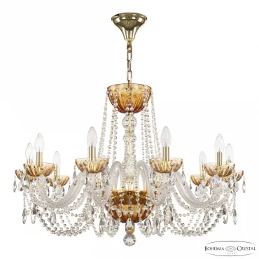 Подвесная люстра Bohemia Ivele Crystal 5402 5402/10/300 G Amber/M-1H Подвесная люстра Bohemia Ivele Crystal 5402 5402/10/300 G Amber/M-1H