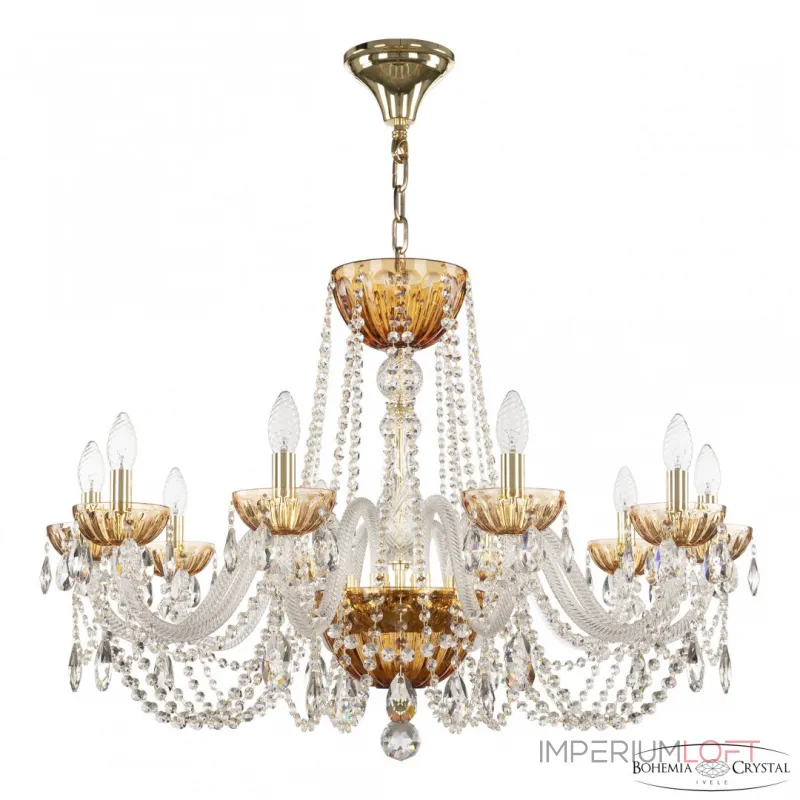 Подвесная люстра Bohemia Ivele Crystal 5402 5402/10/300 G Amber/M-1H Подвесная люстра Bohemia Ivele Crystal 5402 5402/10/300 G Amber/M-1H