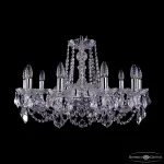 Подвесная люстра Bohemia Ivele Crystal 1402 1402/10/240 Ni Leafs