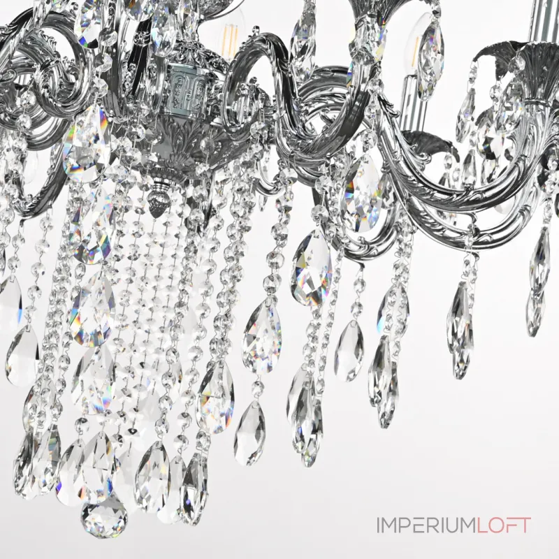 Подвесная люстра Bohemia Ivele Crystal AL7901 AL79101/10/250 B Ni