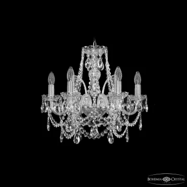 Люстра Bohemia Ivele Crystal 1411 1411/6/160 Ni
